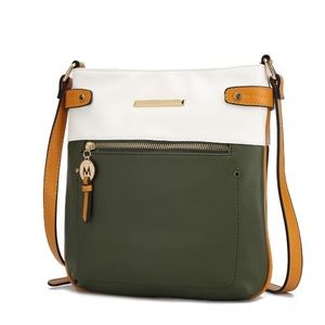 MKF Camilla Crossbody Handbag, Olive Mustard NWT